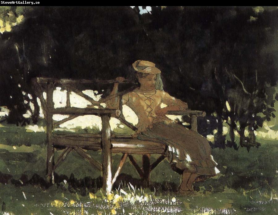 Winslow Homer Girls on the bench